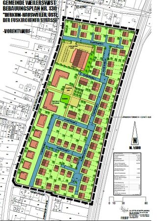 Vorentwurf Neubaugebiet Hausweiler